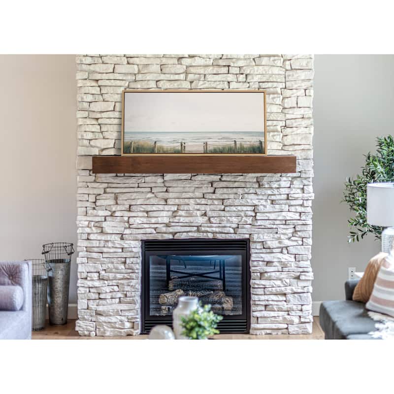 Kate and Laurel Sylvie Pale Sky Framed Canvas by Emiko and Mark Franzen of F2Images