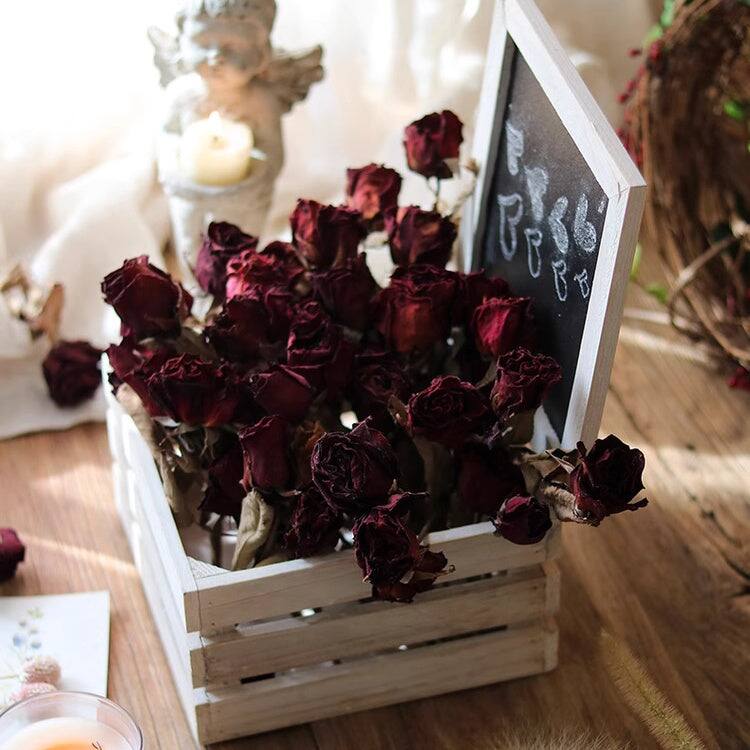 RusticReach Rustic Wooden Storage Crate with Chalkboard Lid