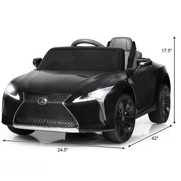 Costway 12V Kids Ride on Car Lexus LC500 Licensed Remote Control - 42''x24.5''x17.5''