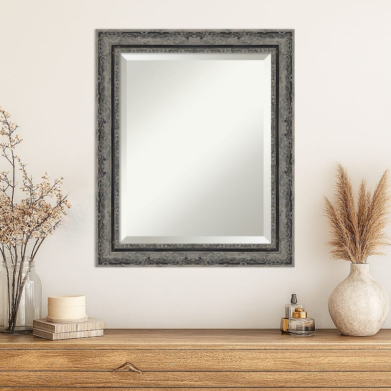 Filigree Beveled Framed Wall Mirror
