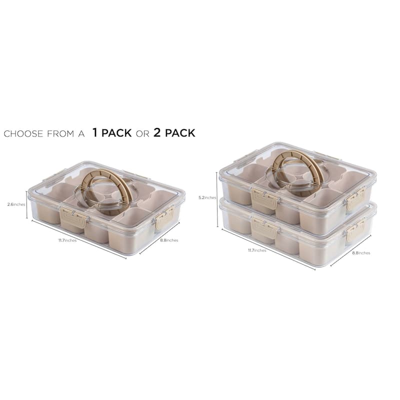 COOK WITH COLOR Snackle Box for Kids Lunch Box and Snack Container