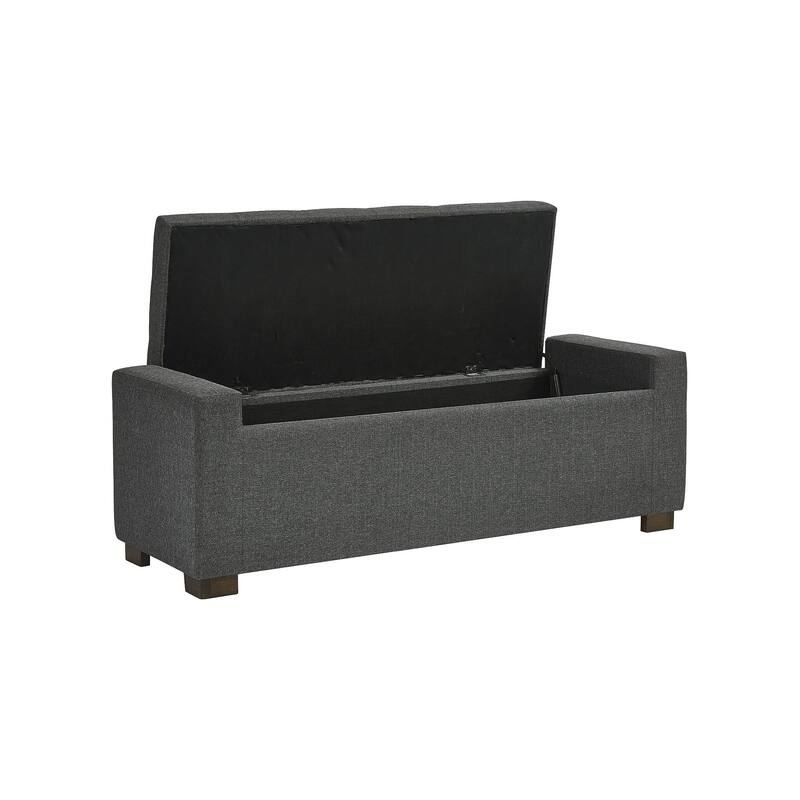 Signature Design by Ashley Cortwell Dark Grey Storage Bench - 54"W x 18"D x 18"H