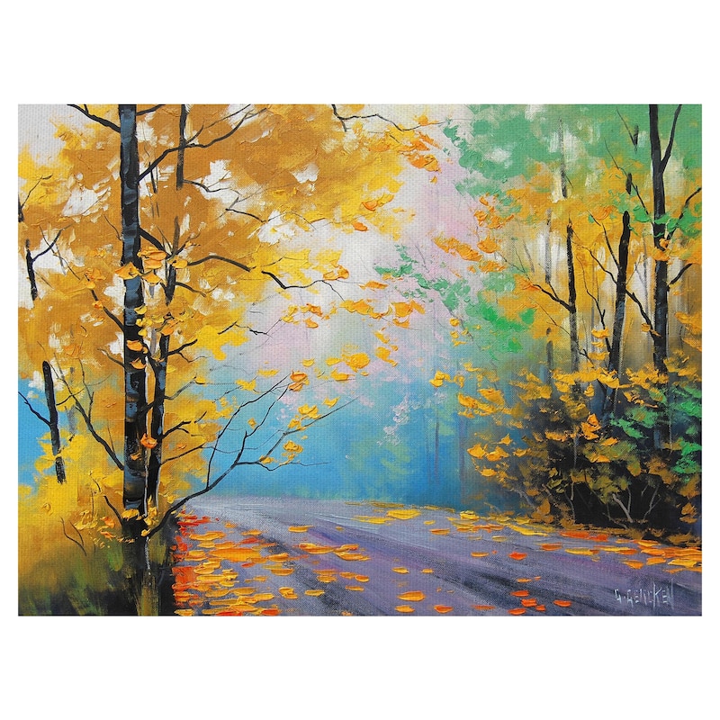 Misty Autumn Day by Graham Gercken Canvas Art Print
