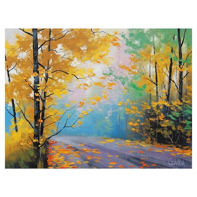 Misty Autumn Day by Graham Gercken Canvas Art Print