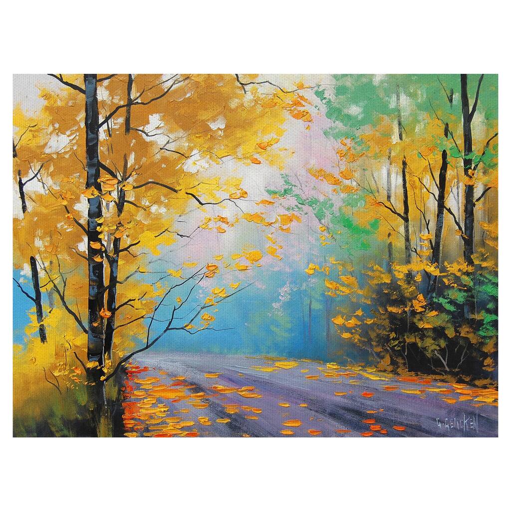 Misty Autumn Day by Graham Gercken Canvas Art Print