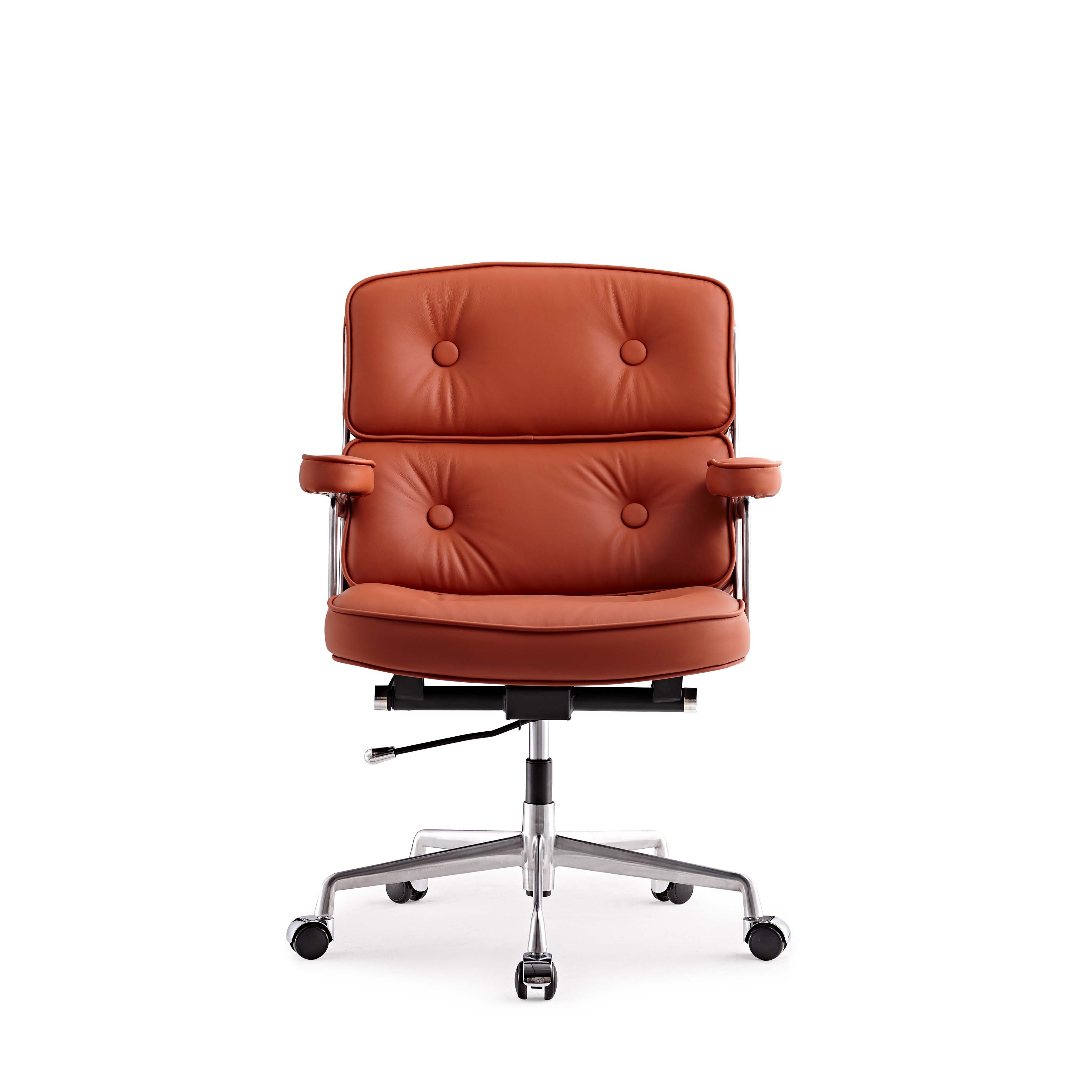 Leather chair with lumbar support cheap