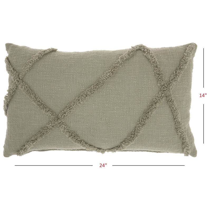 Royal Abstract Shaggy Detail Lumbar Pillow