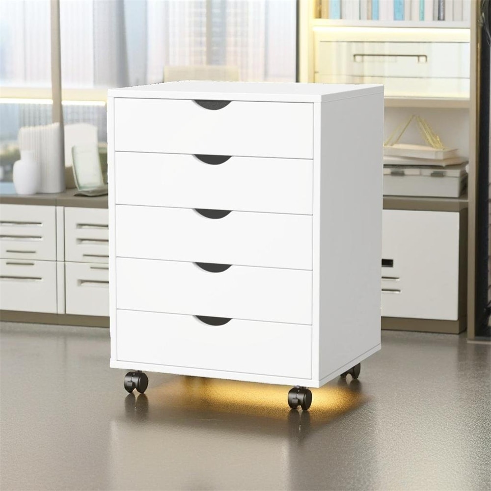 5-Drawer Letter Deluxe File Cabinet with Lock SGN-526L, Metal File
