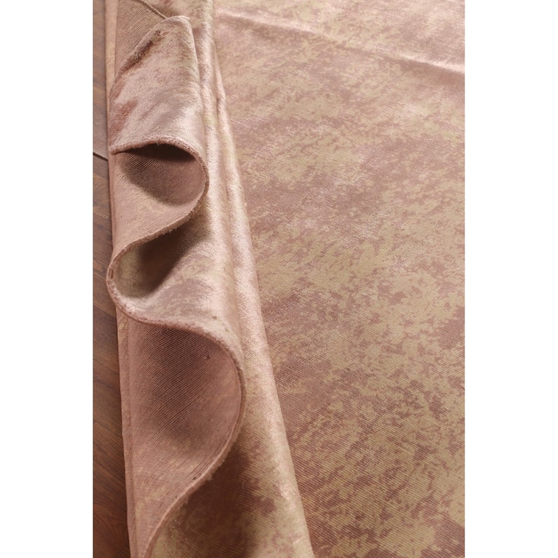 Modern Abstract Indian Area Rug Handmade Wool Carpet - 6'8"x 9'10"