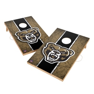 Vintage Oakland University Golden Grizzlies Regulation 2x4 Cornhole Set