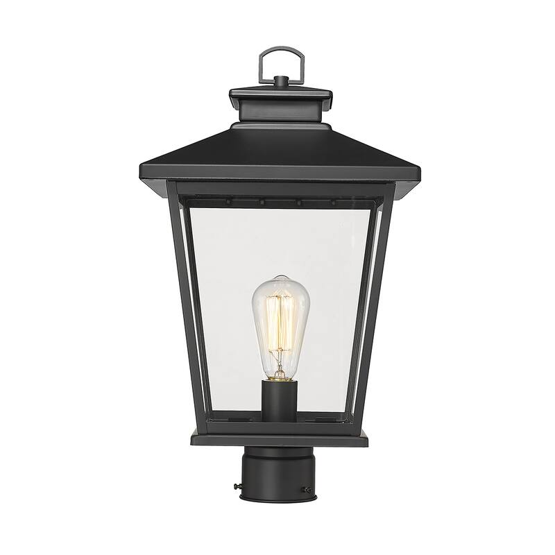 Millennium Lighting Bellmon 1 Light Outdoor Post Lantern with a Clear Glass Shade