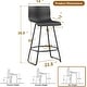 preview thumbnail 16 of 14, Bar Stools Set of 4 Counter Height Bar Stools Modern Swivel Bar Stools Bar Chairs with Back Plastic