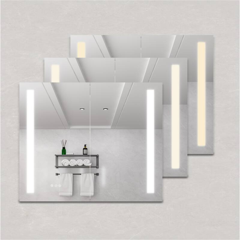 36 X 30 Inch Medicine Cabinet With Led Vanity Mirror