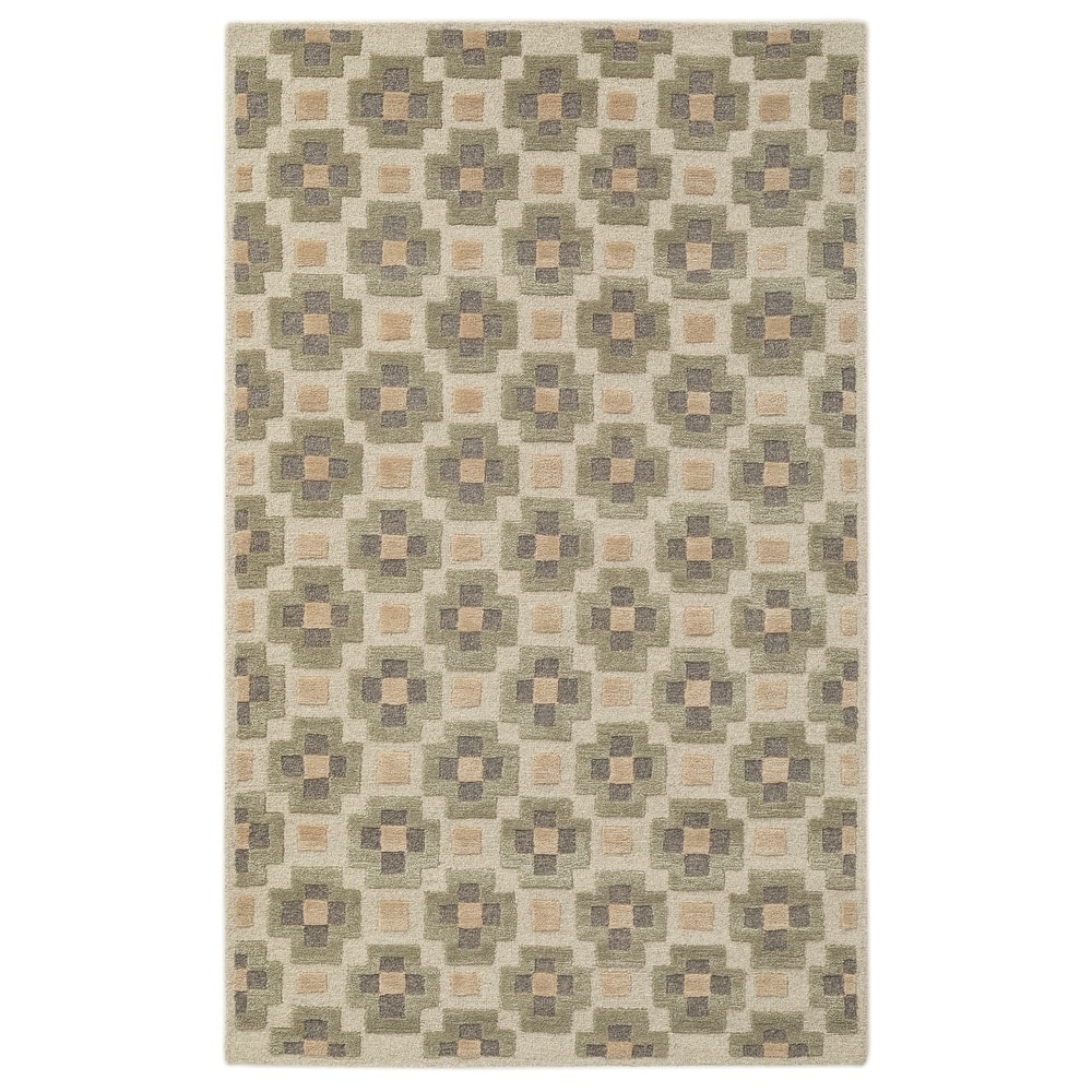 Terra by Obeetee Retro Glamour Green Rug