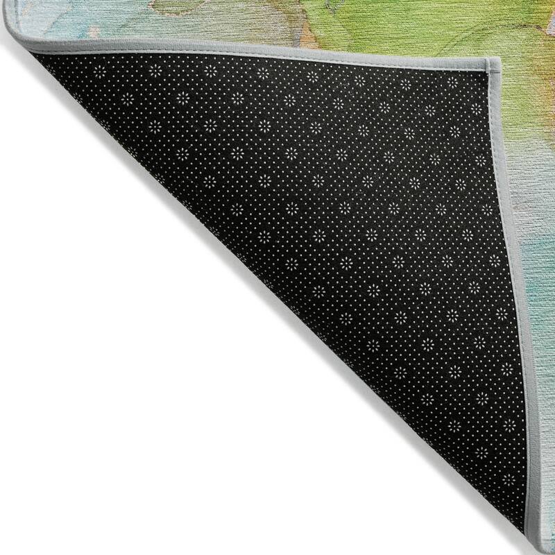 Dava Unique Abstract Weather Resistant Versatile Elegance Runner Outdoor Rug