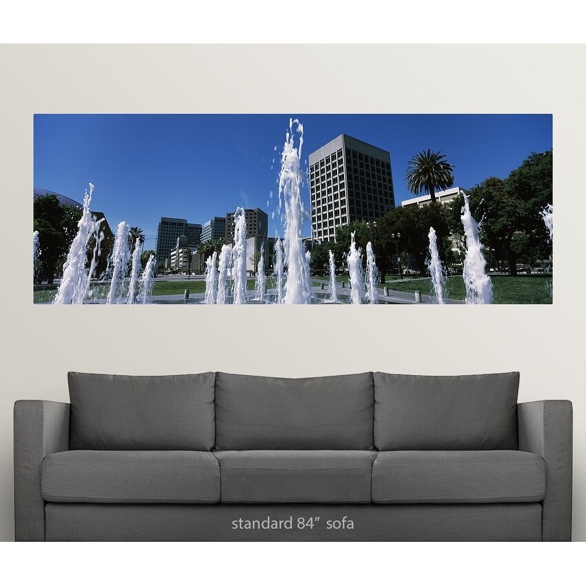 Shop Fountain In A Park Plaza De Cesar Chavez Downtown San Jose San Jose Santa Clara County California Multi Overstock 16890517