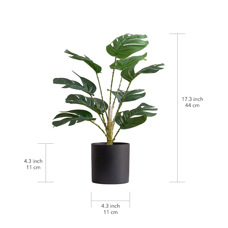 18 inch Lighted Simulated Green Plants - 17 inch