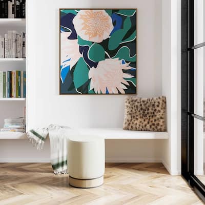 Ivy Velvet Ottoman