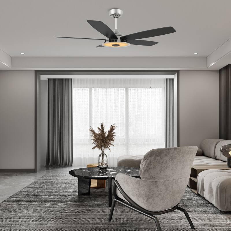 CARRO Harley 52" Smart Ceiling Fan with LED Light and Remote