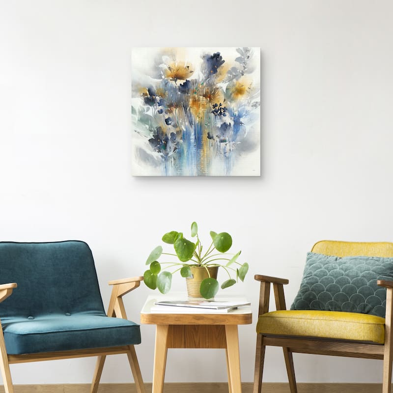 Indigo Botanical by K. Nari Canvas Art Print