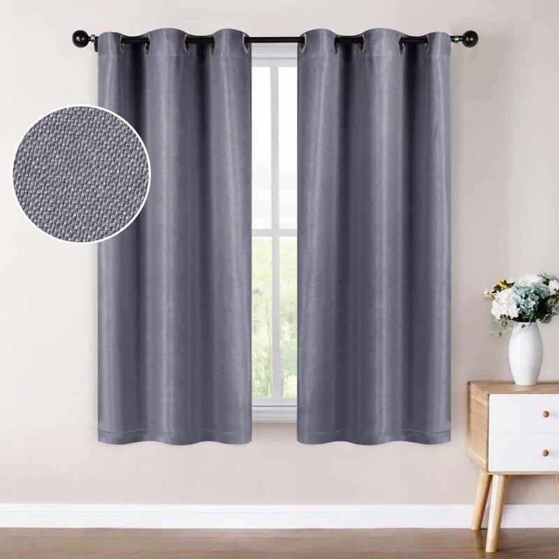 Superior Jaxon Washable Room Darkening Curtains, Set of 2 Panels