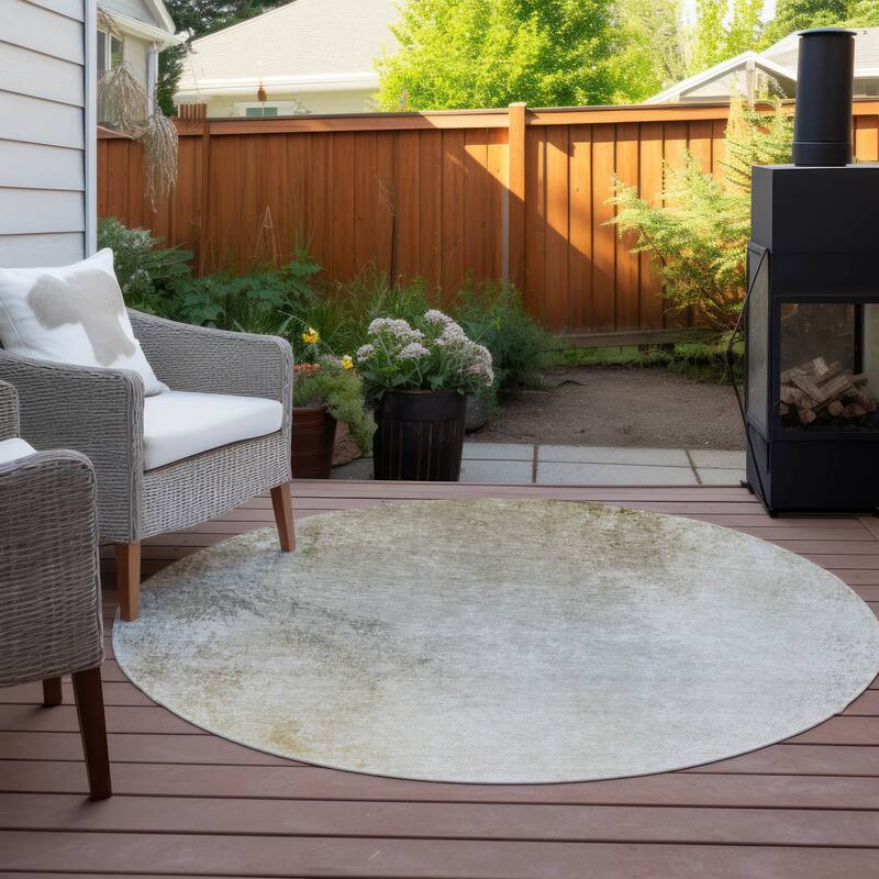 Machine Washable Indoor/ Outdoor Chantille Modern Ombre Rug