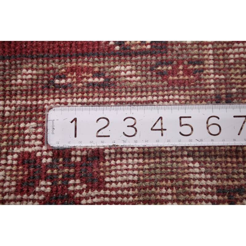 Oushak Indian Rug Hand-Knotted Transitional Floral Wool Carpet - 4'0"x 6'3"
