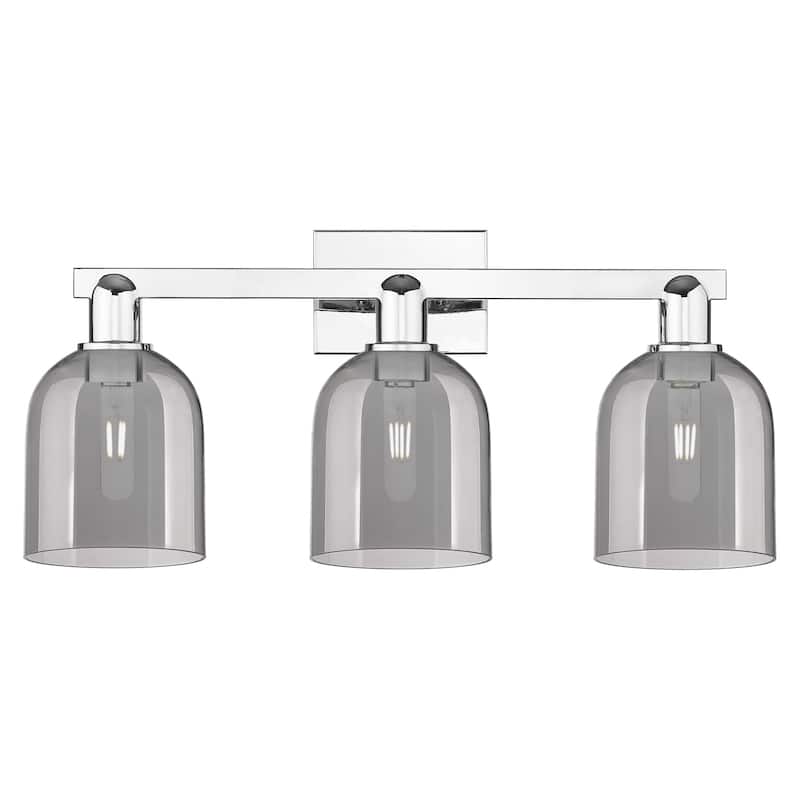 Innovations Lighting 716-3W-12-25 Bella Vanity Bella 3 Light 25" Wide - Polished Chrome / Light Smoke