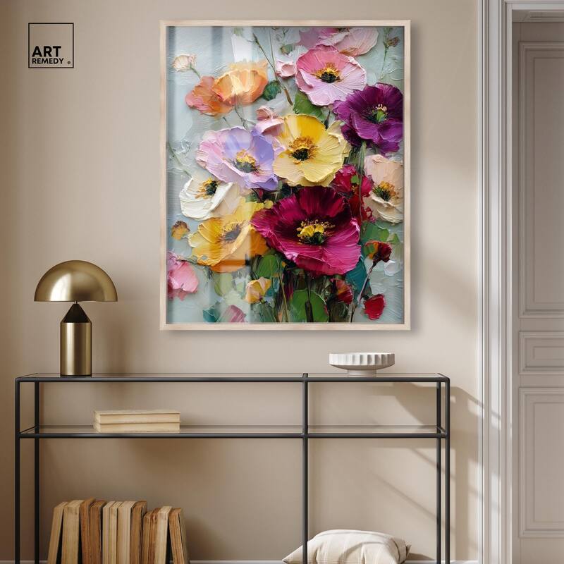Floral Texture I Shadowbox by Art Remedy