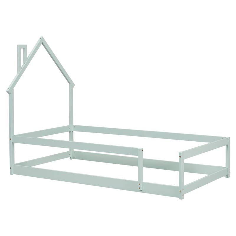Twin Size Wood bed with Fences