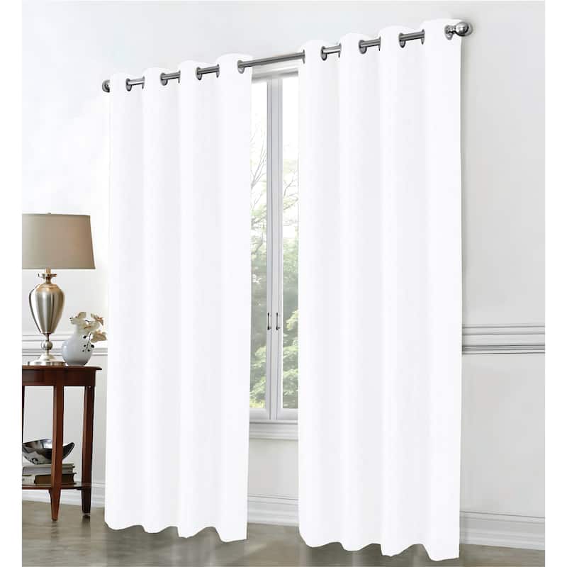 Cassi Shimmer Jacq 2pk Grom Panel Pair 84" Grey - White
