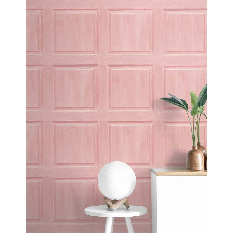 Arthouse Washed Faux Panel Peel and Stick Wallpaper