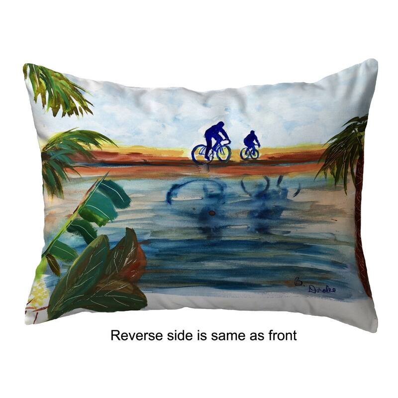 Two Bikers Noncorded Pillow