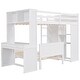 preview thumbnail 25 of 54, Twin size Loft Bed With Twin Size Stand-alone Bed,Shelves,Desk And Wardrobe