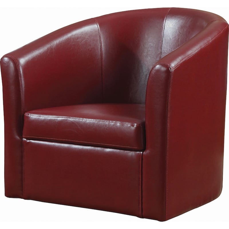 Tournefeuille Faux Leather Swivel Armchair