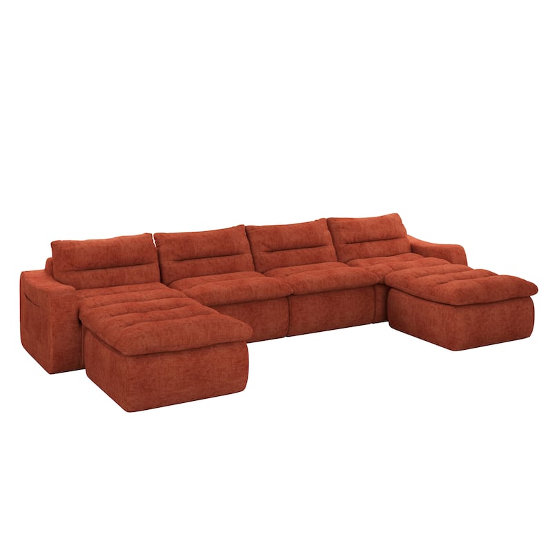 No Assembly Modular Beanbag Sofa, Lazy Comfort Style, for Living Room