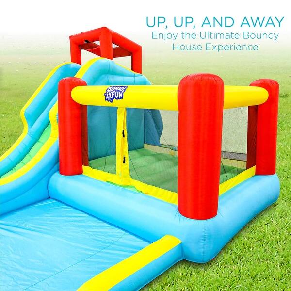 Shop Deluxe Inflatable Water Slide Park Heavy Duty Nylon Bounce