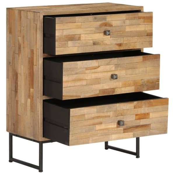 Shop Vidaxl Sideboard Set 2 Pieces Reclaimed Teak Wood Free