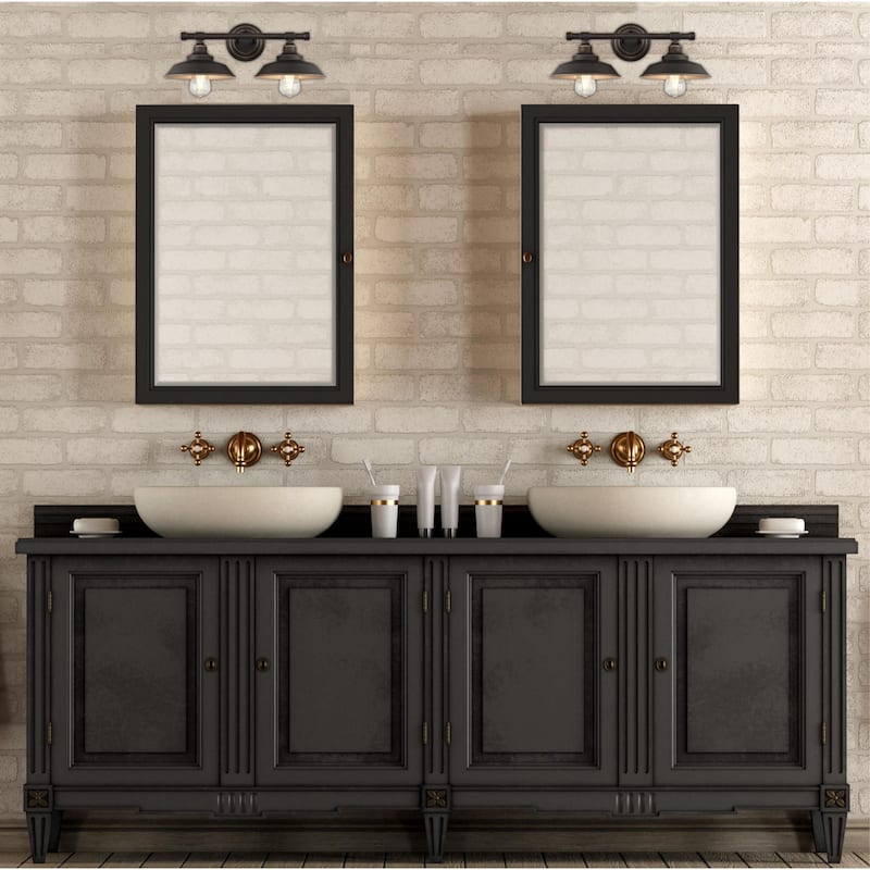 Westinghouse Lighting Iron Hill Two-Light Indoor Wall Fixture
