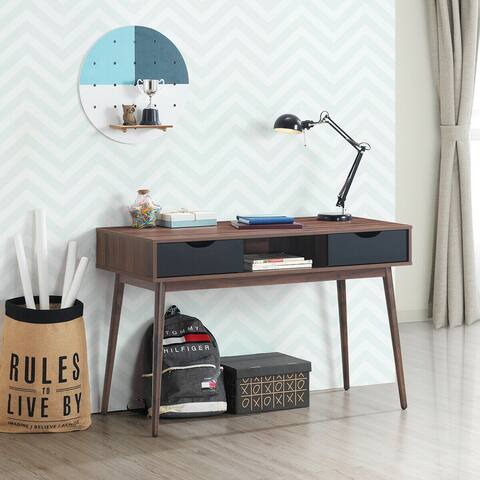 Gymax Computer Desk PC Laptop Writing Table Study Workstation Home W/ - 47" X 22" X 31"