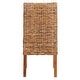 preview thumbnail 5 of 8, SAFAVIEH St. Thomas Wicker Brown Sloping Arm Chair (Set of 2) - 20" x 24" x 39"