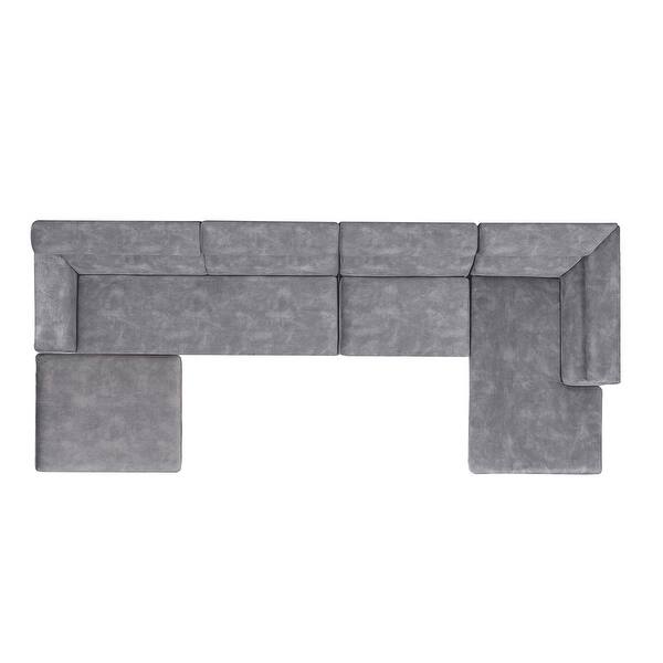 Sandy Wilson Bartelt Raf Modular Modern Sectional Chaise Sofa On Sale Overstock 30644934 Imperial Blue Performance Velvet