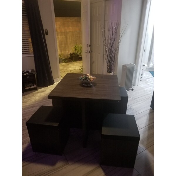 Top Product Reviews For Simple Living 5 Piece Baxter Dining Set With Top Product Reviews For Simple Living 5 Piece Baxter Dining Set With Storage Ottomans 9570455
