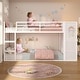 preview thumbnail 29 of 41, Twin Size Low Loft Bed 6 Fabric Storage Drawers LED Lights Twin Over Twin Bunk Bed