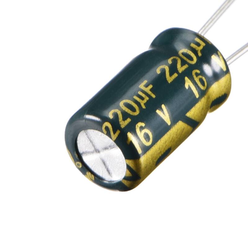 Aluminum Radial Electrolytic Capacitor Low ESR Green 220uF 16V 6.3x11mm 50pcs - 220uF 16V 6.3x11 50pcs