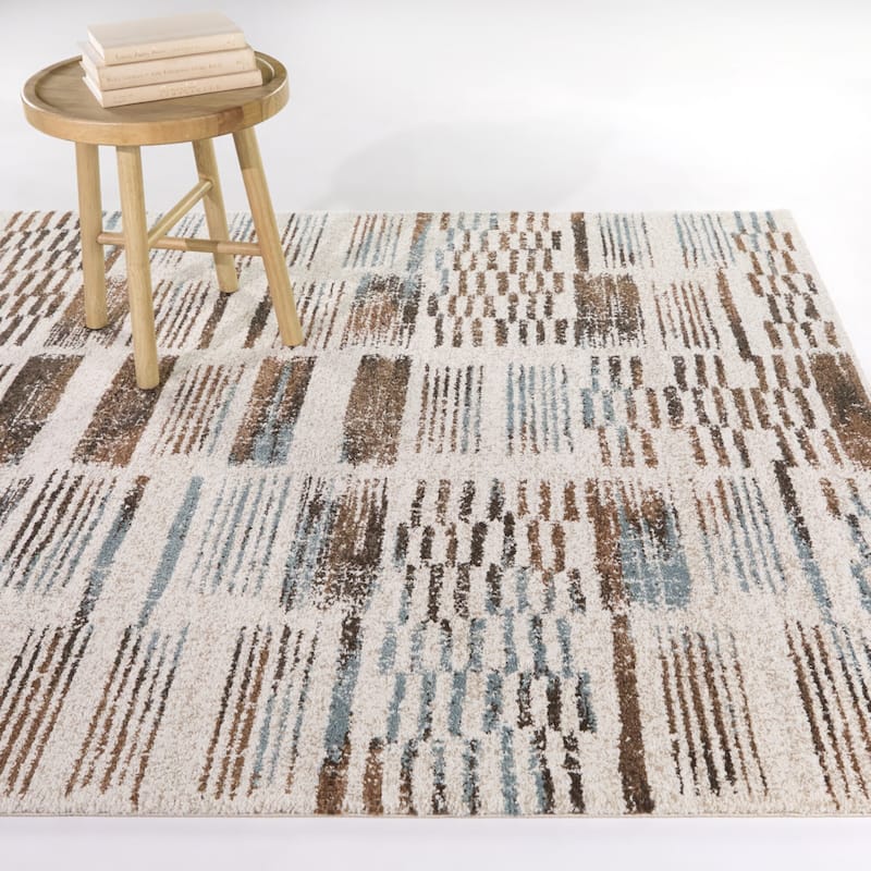 Belli Modern Geometric Area Rug - 7'10" x 10' - Cream