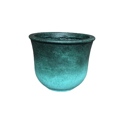Durx-litecrete Lightweight Concrete Vibrant Ombre Tulip Green Planter-Medium - 14.96'x14.96'x12.6'