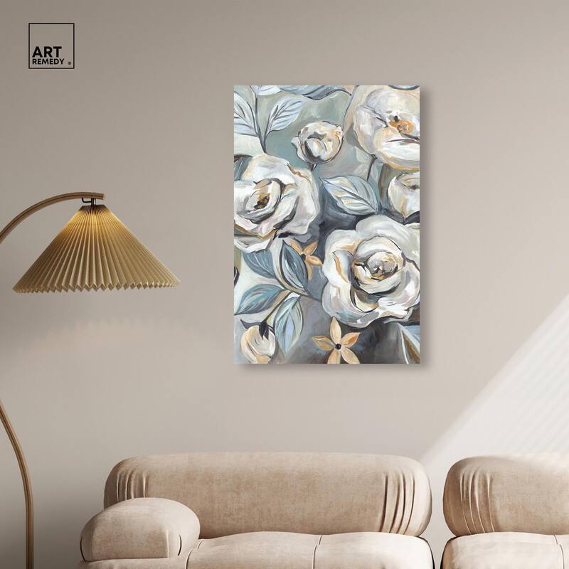 Grey Delight Canvas by Art Remedy, Gallery Wrapped