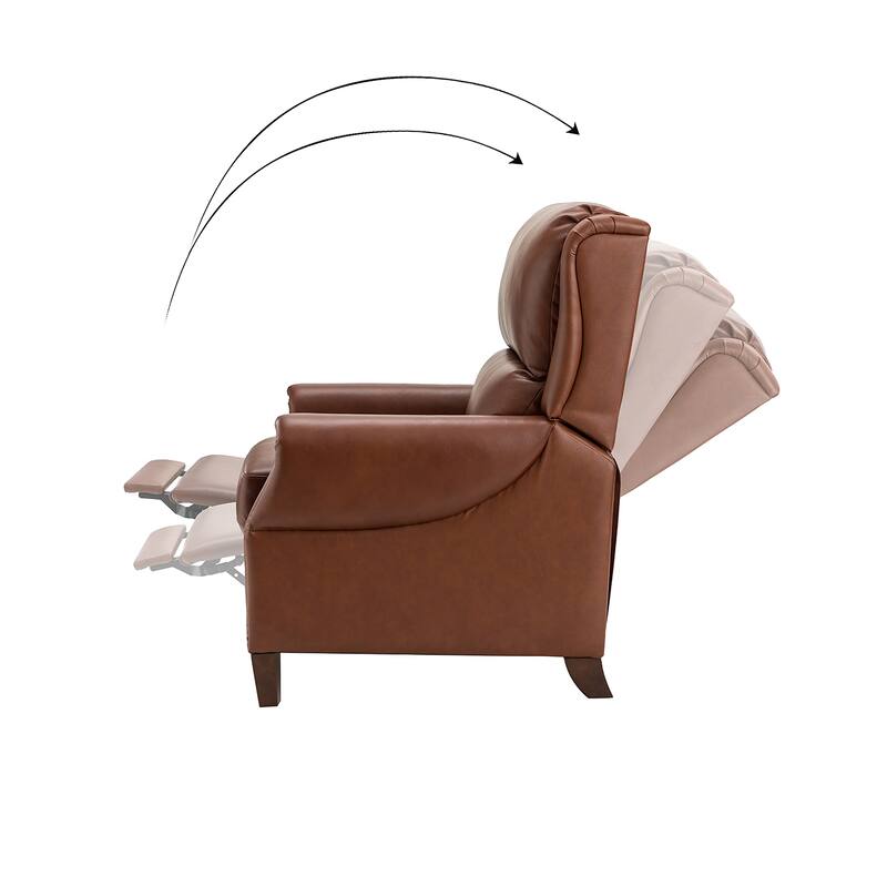 Alicia 32.68" Wide Genuine Leather Manual Recliner