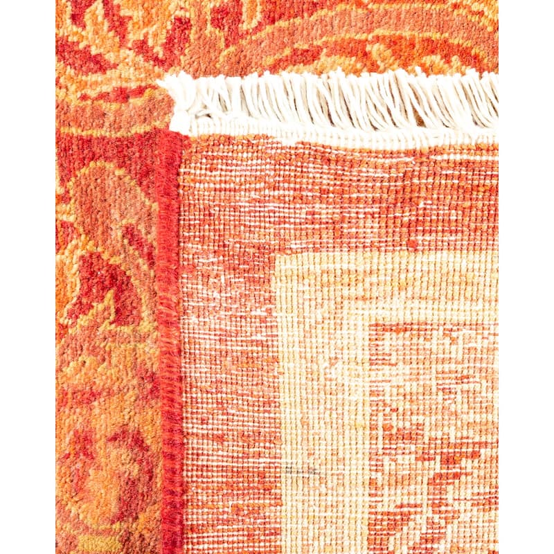 Mogul, One-of-a-Kind Hand-Knotted Area Rug - Orange, 8' 2" x 10' 1" - 8' 2" x 10' 1"